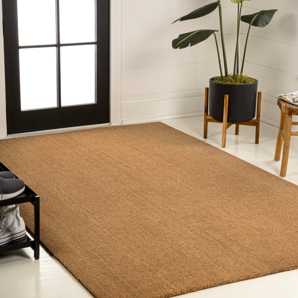 Peater Classic Casual Commerical Natural Coir Light Brown 5 x 8 Doormat