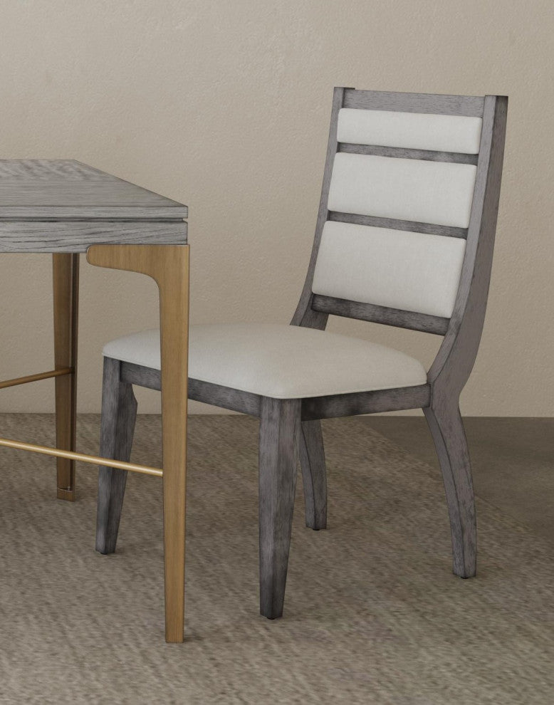 Nylah Dining Chair - Set of 2 - Platinum/Cream