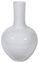 Busan White Globular Vase Small