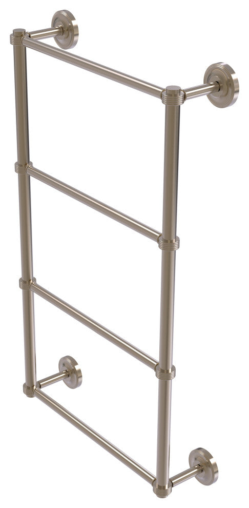 Prestige Regal 4-Tier 36" Ladder Towel Bar with Groovy Detail, Antique Pewter