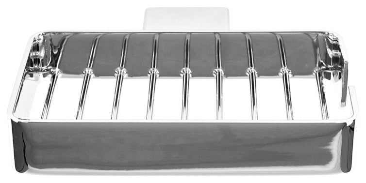 Wall Mounted Square Chrome Wire Soap Holder