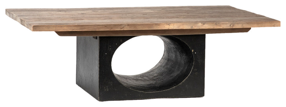 Salvaged Hole Base Coffee Table