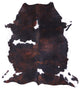 Tricolor Natural Cowhide Rug 6' 11" X 6' 5" C1584