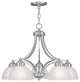 Somerset Chandelier, Brushed Nickel
