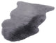Modern Sheepskin Single Pelt 2'X3' Rug, Charcoal Gray