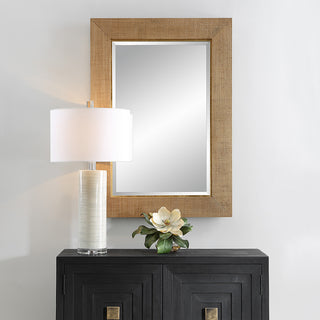 Uttermost Bungalow Grass Cloth Mirror