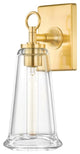Hudson Valley Newfield 1 Light Wall Sconce 1150-AGB, Aged Brass