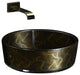 Atelier Vento Modern Bathroom Sink, Black Gold, Black Gold