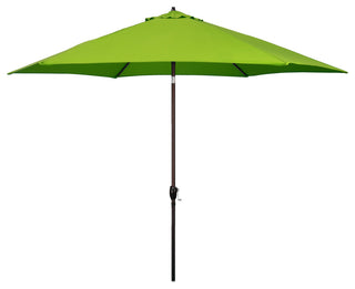 Astella 11' Round Table Patio Umbrella, Auto Crank Lift, Polyester, Lime Green