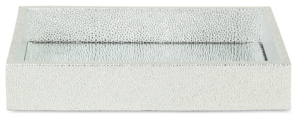 Labai Tray with Mirrored Interior, Silver