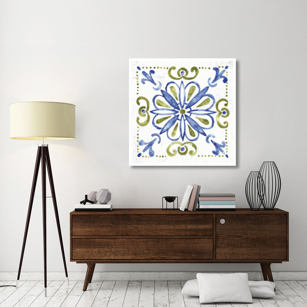 "Tile Stencil IV" Digital Paper Print by Anne Tavoletti, 42"x42"