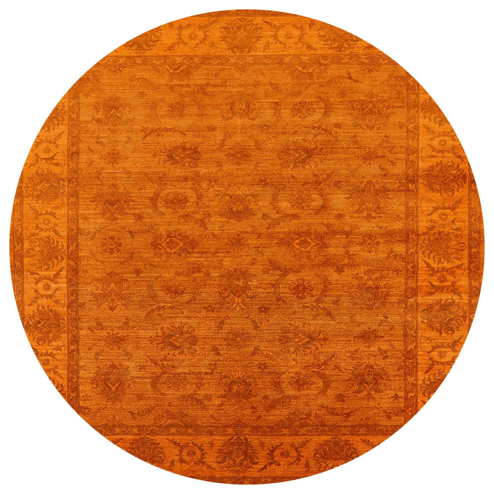 Ahgly Company Indoor Round Mid-Century Modern Area Rugs, 4' Round