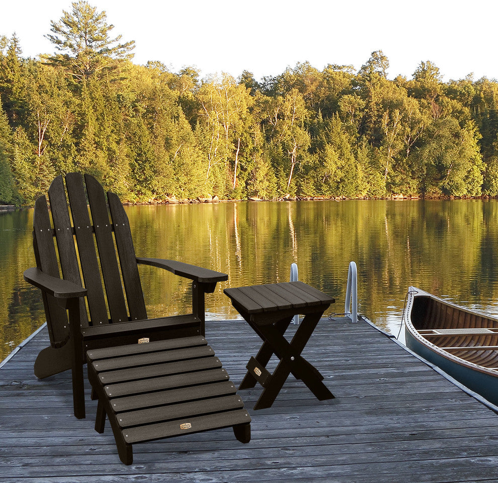 1 Essential Adirondack Chair, 1 Essential Ottoman, 1 Essential Side Table, Canyon