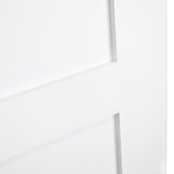 2-Panel Kimberly Bay Door, Interior Slab Shaker, White, 1.375"x32"x80"