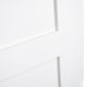 2-Panel Kimberly Bay Door, Interior Slab Shaker, White, 1.375"x32"x80"