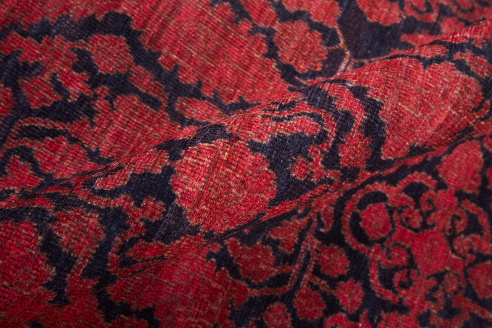 Welch Oriental Machine Washable Pink/Blue Rug, 10'6"x14'