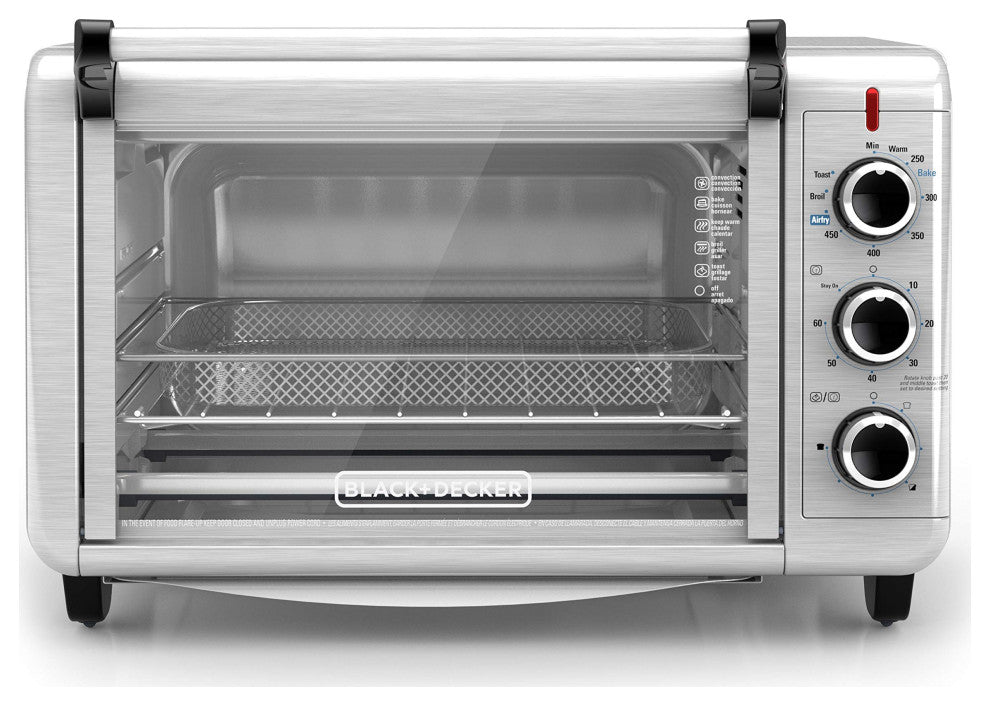 Crisp 'N Bake Air Fry Toaster Oven, Stainless Steel, TO3215SS, 6 Slice