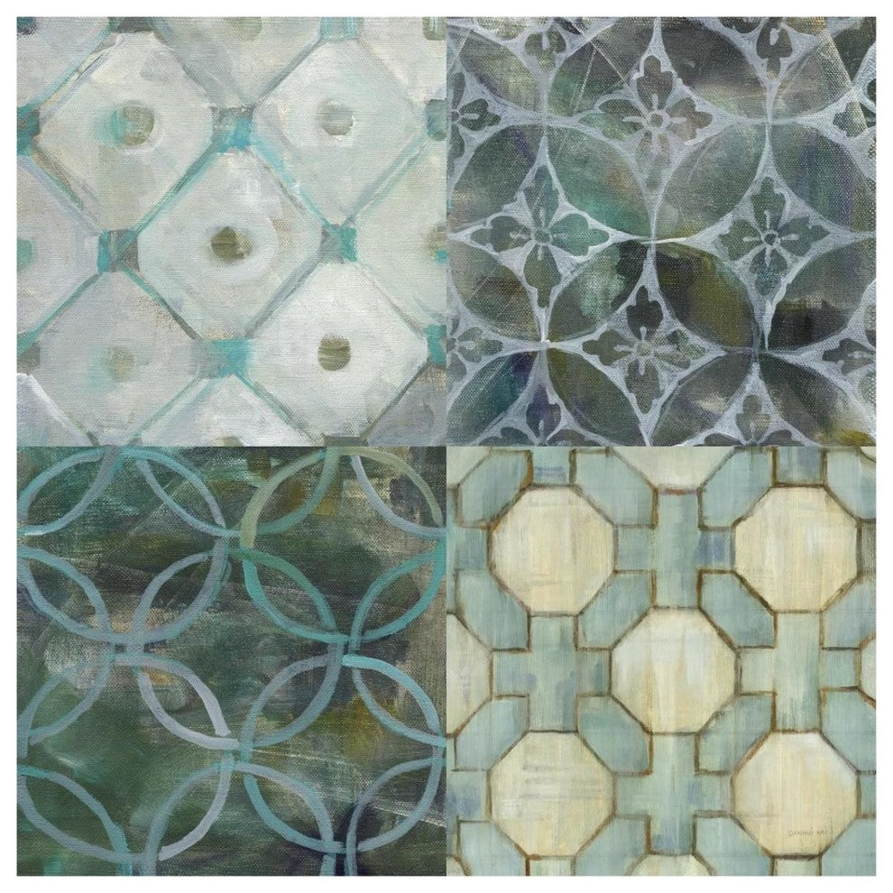 "Tile Element 4 Up" Digital Paper Print by Danhui Nai, 38"x38"