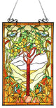 Olea Tiffany-Glass "Fruits Of Life" Window Panel