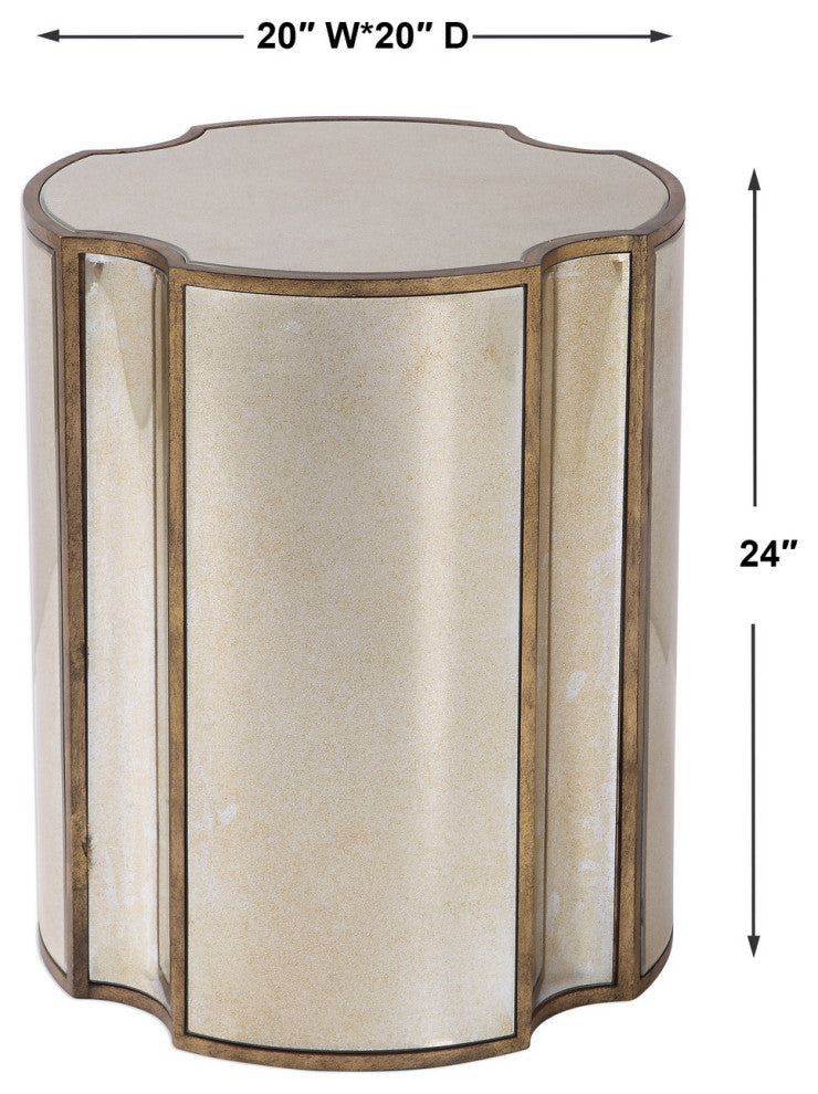 Uttermost Harlow Mirrored Accent Table