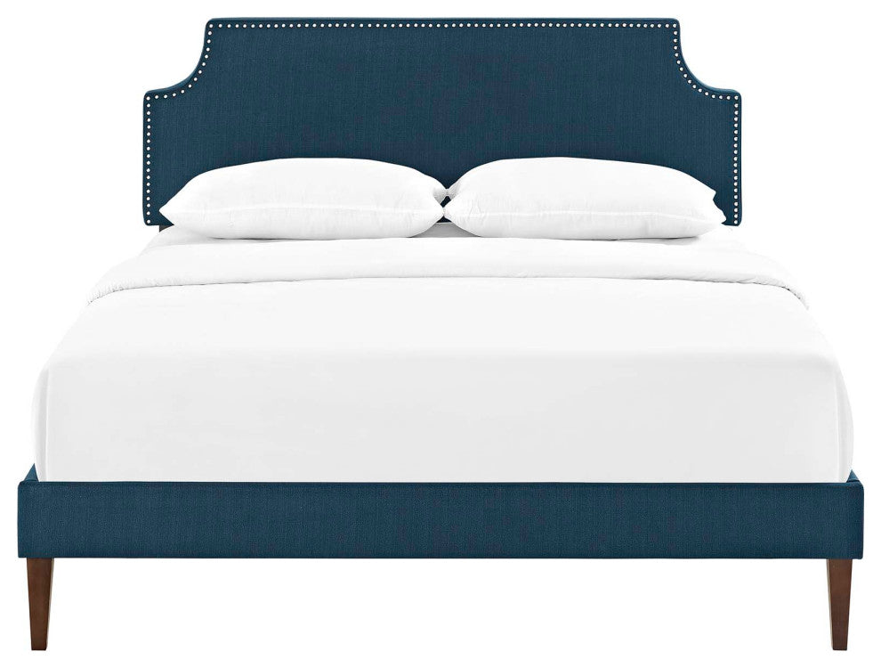 Corene King Platform Bed with Squared Tapered Legs