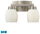 ELK Lighting Northport 2-Light LED Vanity, Satin Nickel