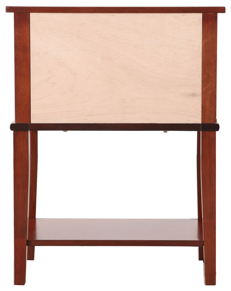 Glory Furniture Newton 2 Drawer Nightstand in Cherry
