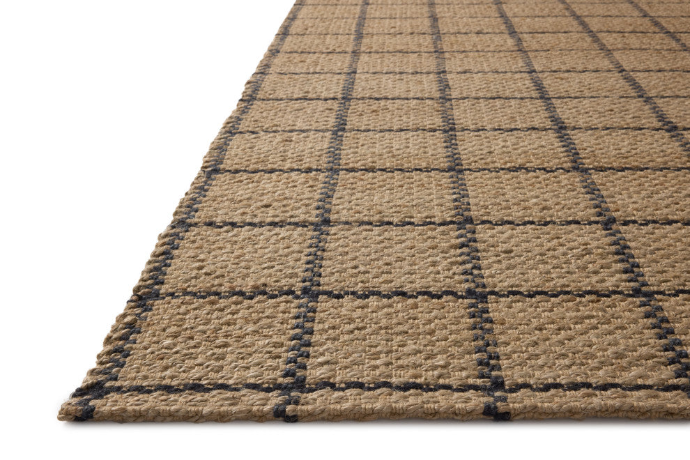 Chris Loves Julia x Loloi Fletcher Natural / Black 7'-9" x 9'-9" Area Rug