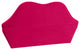 Lips Hot Pink Velvet Settee