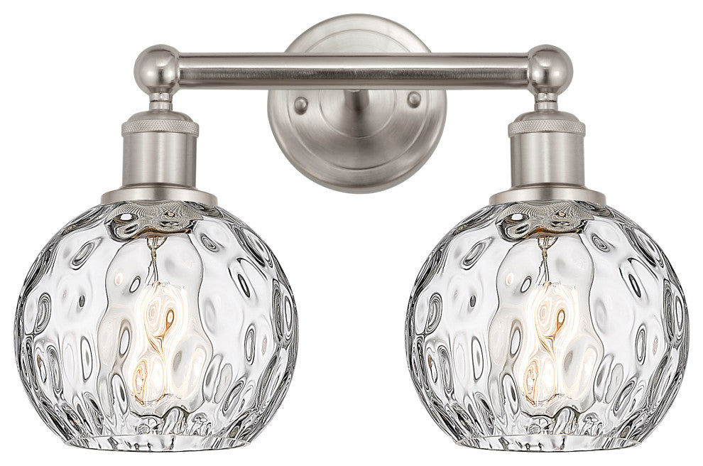 Innovations 616-2W-SN-G1215-6 2 Light Bath Vanity Light, Brushed Satin Nickel