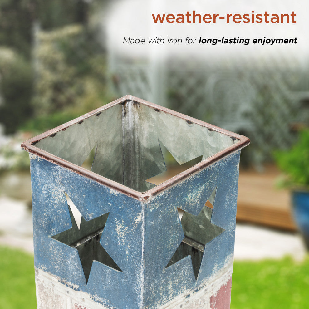 Small Patriotic Flower Planter