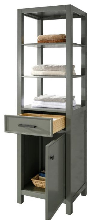 WLF2121 Linen Cabinet, Pewter Green