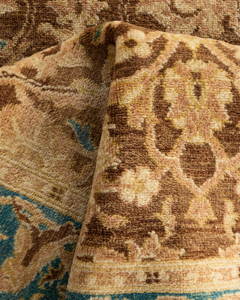 Ottoman, One-of-a-Kind Hand-Knotted Area Rug Brown, 3' 1" x 5' 4"