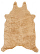 Nourison Mina Victory Fur Remen Poly Faux Fur Beige Throw Rug
