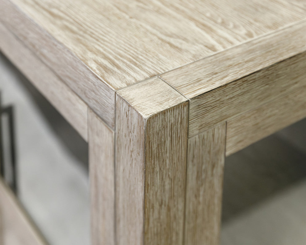 Modern Wood Farmhouse Sideboard, Dining Storage, Brown