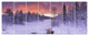 Finnish Lapland Trees in Winter, Landscape Canvas Art Print, 83"x32", 7 Panels