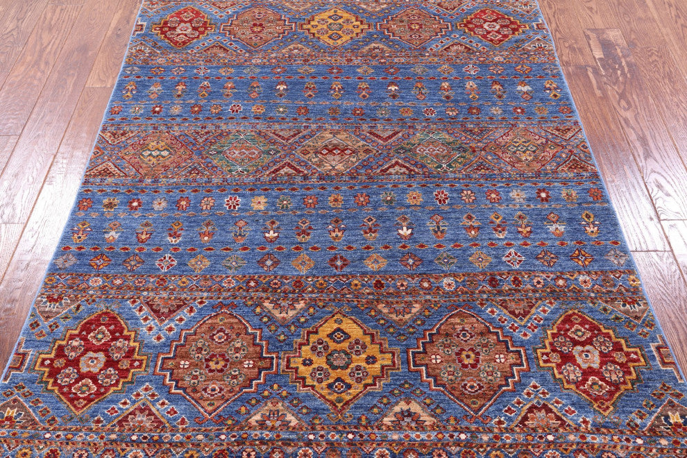 Handmade Khorjin Super Kazak Rug 4' 9" X 6' 6" Q10120