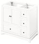 Jeffrey Alexander Addington Contemporary 36" White Single Sink Vanity