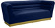 Bellini Velvet Upholstered Sofa, Navy