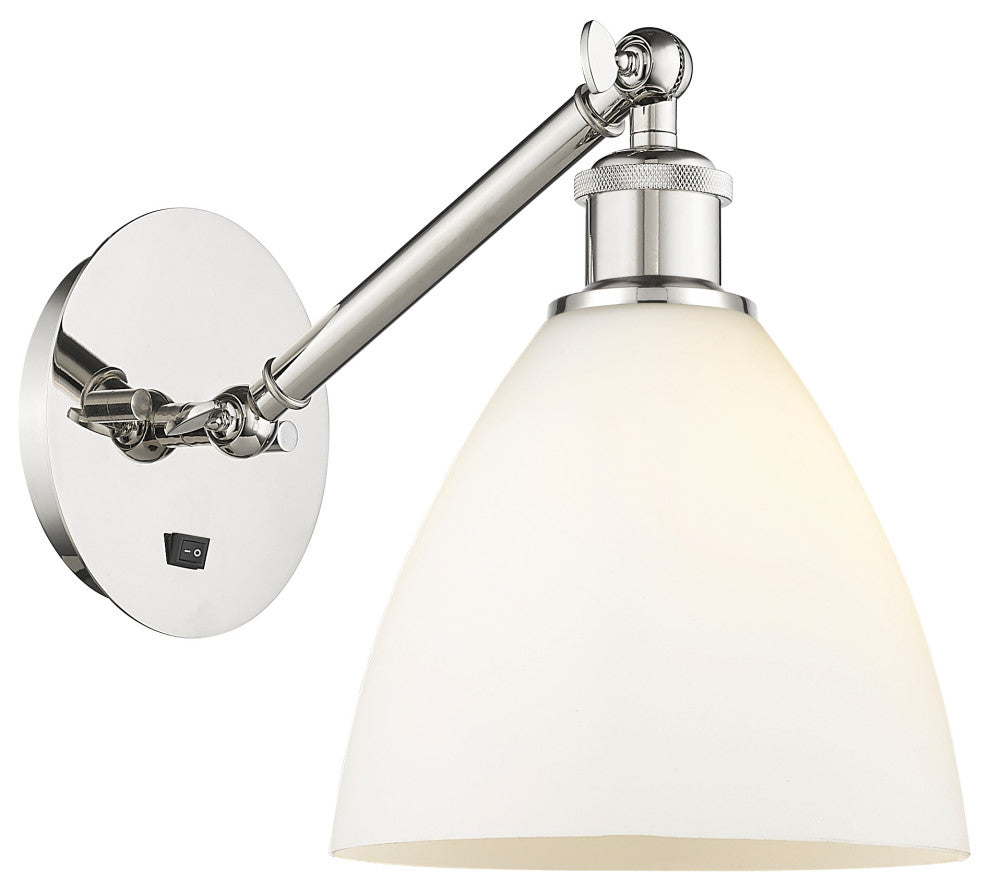 Innovations 317-1W-PN-GBD-751-LED 1-Light Sconce, Polished Nickel