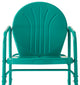 Griffith 3-Piece Outdoor Rocking Chair Set, Turquoise Gloss