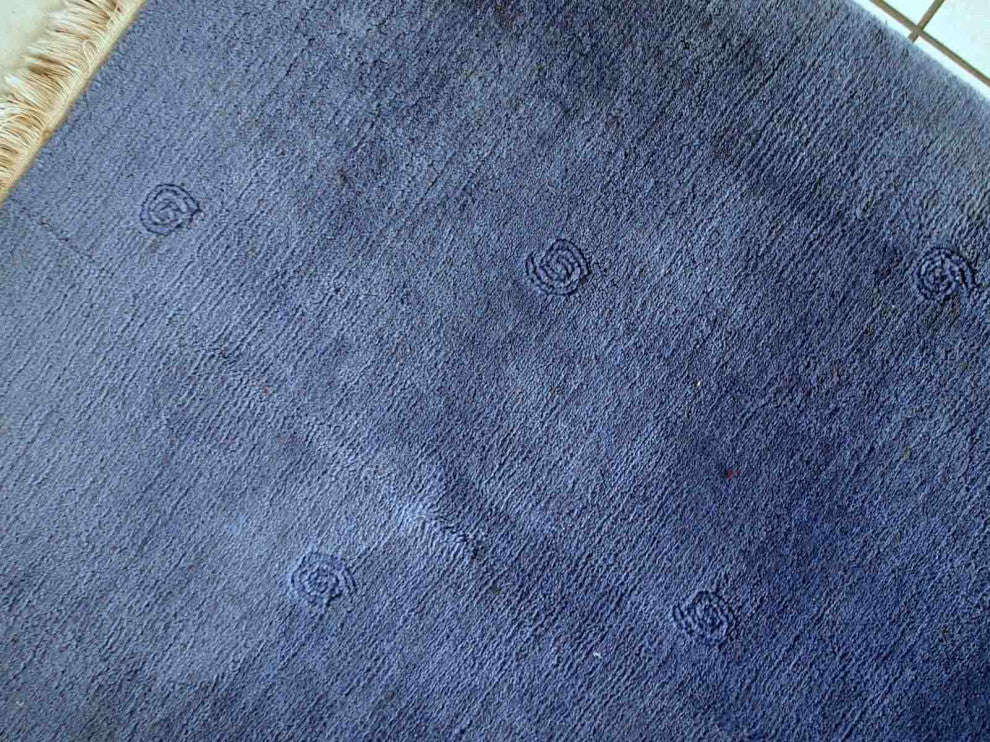 Handmade vintage Tibetan Khaden rug 5.7' x 7.7' (173cm x 235cm) 1970s
