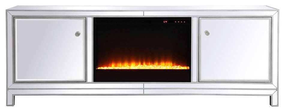 Elegant MF70172S-F2 Reflexion 72" Mirrored Tv Stand