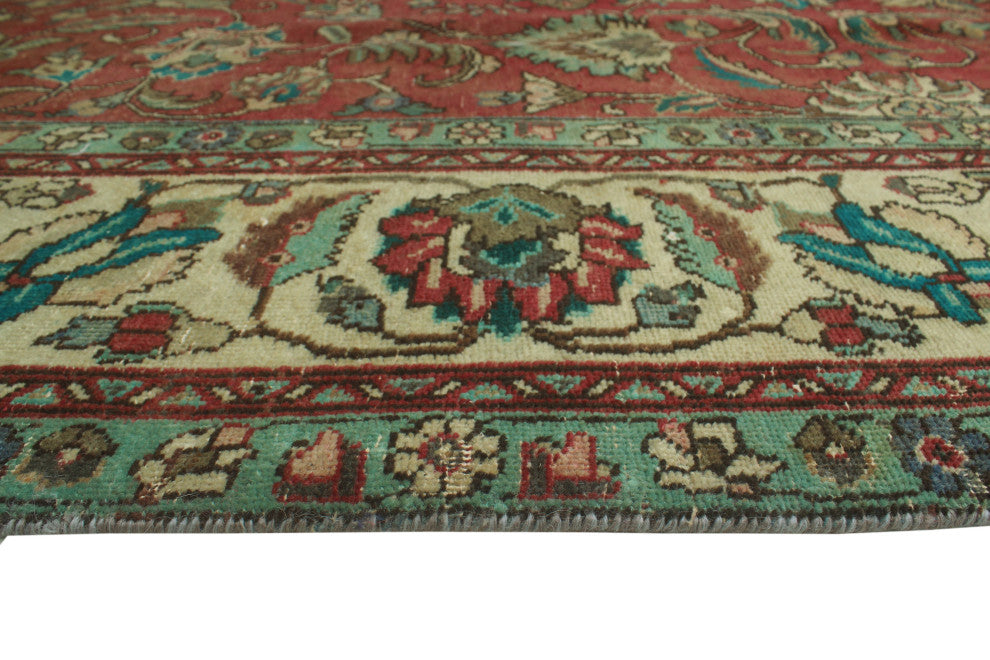 Fine Vintage Distressed Huntley Red Rug
