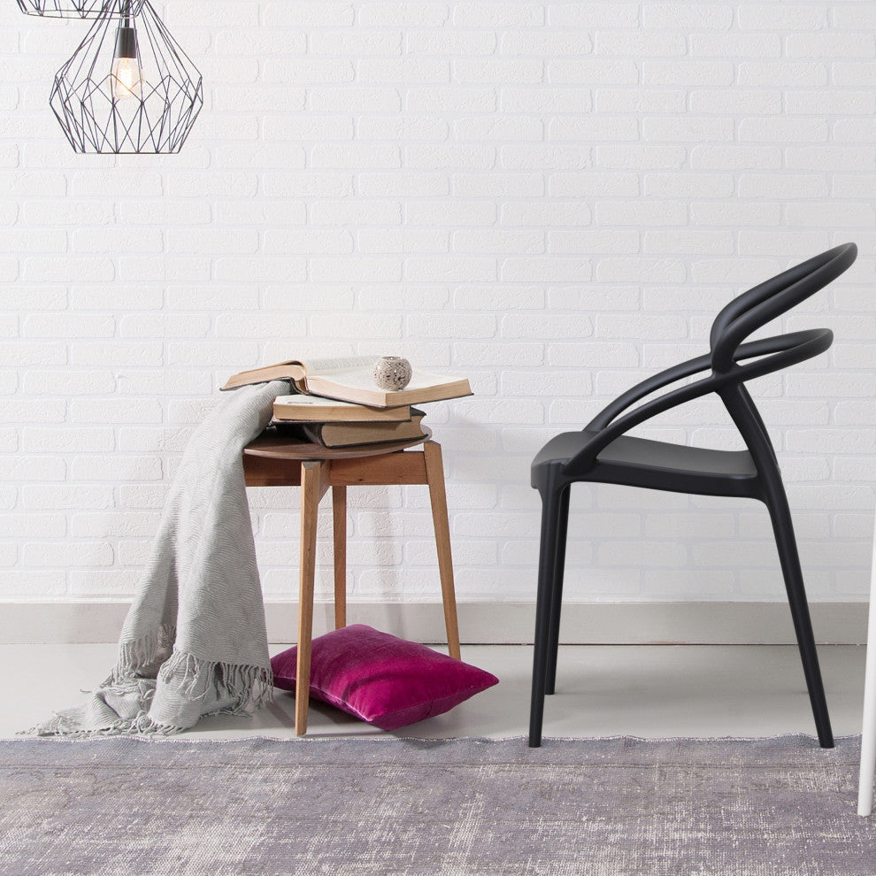 Compamia Pia Set of 2 Dining Chair, Black