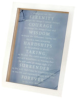 Serenity Prayer Wall Decor White