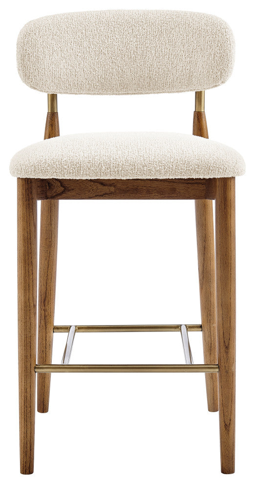 Verna Fabric Counter Stool, Palladian Beige