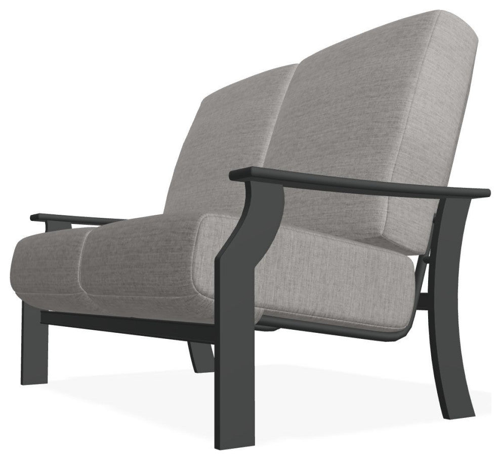 St. Catherine Deep Seat Outdoor Loveseat, Rain Graystone/Graphite