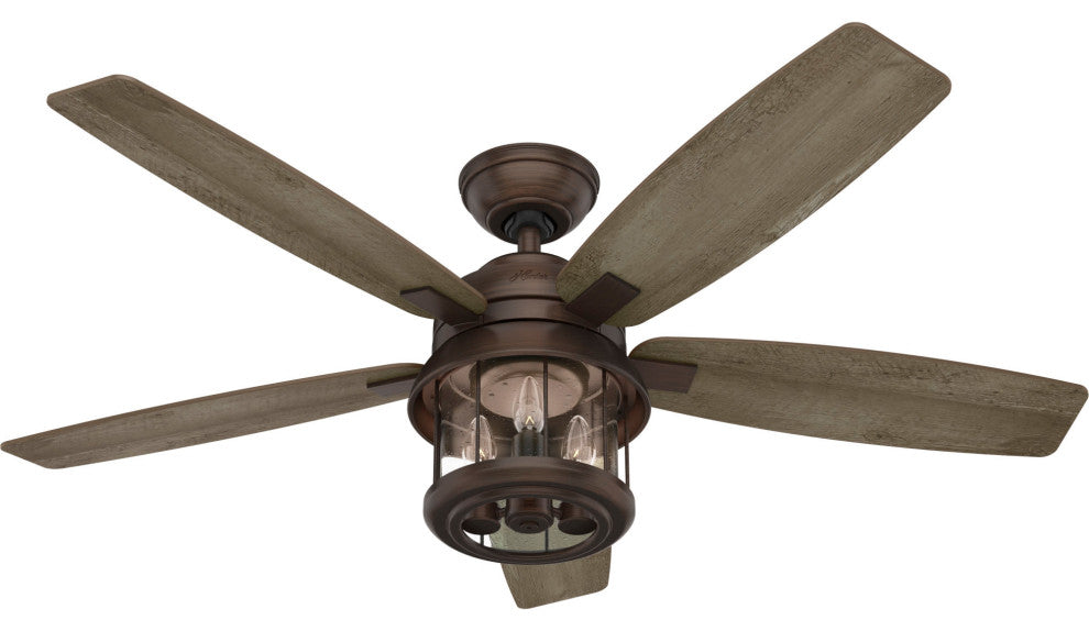 Hunter Coral Bay 52 LED Coral Bay 52\" 5 Blade Indoor / Outdoor - Weathered
