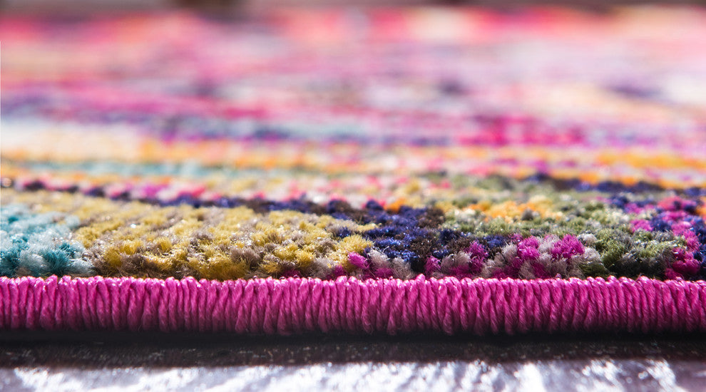 Unique Loom Multicolored Estrella Magnolia 9'x12' Area Rug, Multi, 7' X